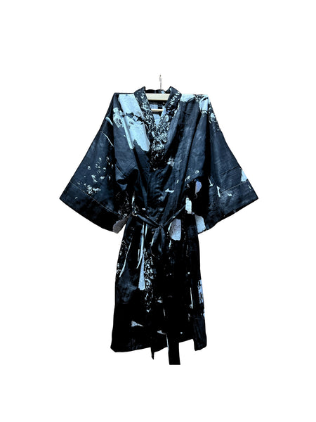 Custom Sized Dressing Gown, Robe, Linen, Linen Cotton, Double Gauze, Various Fabric Options