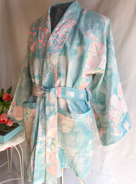 Dressing Gown, Robe, Double Gauze, Mid Length Cotton Nani Iro