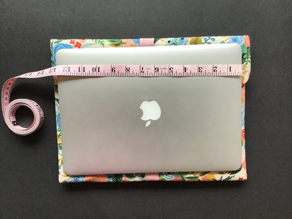 Rifle Paper Co Linen Canvas Laptop Sleeve, 13 inch