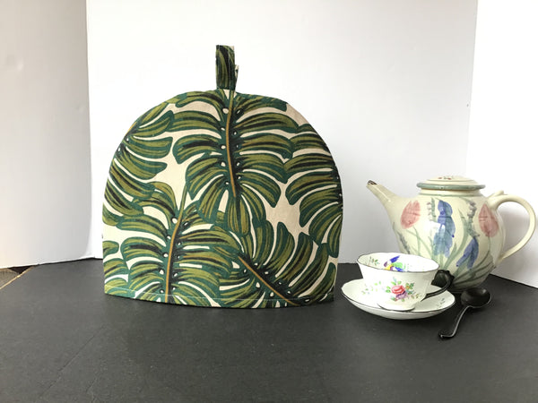Tea Pot Cozy, 6+Cup, Extra-Large Linen Canvas