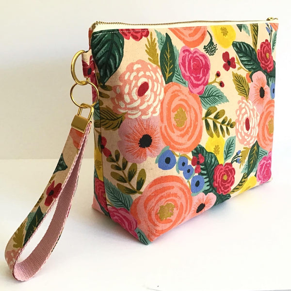 Wet Dry Zipper Pouch, Large with Wrist Strap