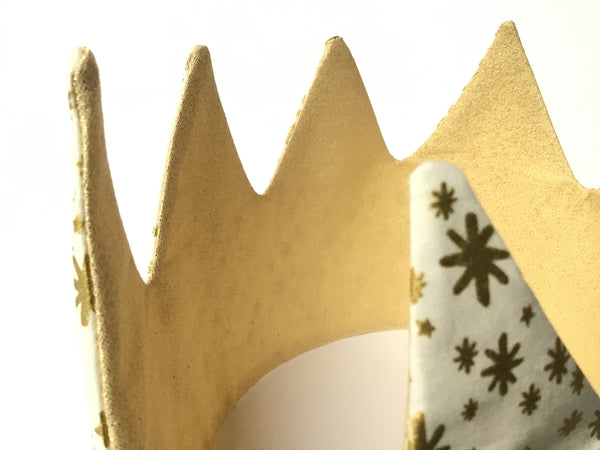 Party Crown, Eco Christmas Crown, Holiday Fabrics