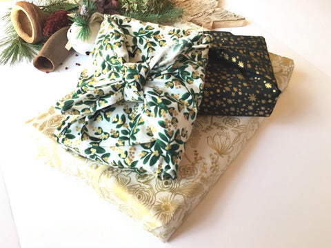 Reusable Textile Holiday Gift Wrap Furoshiki
