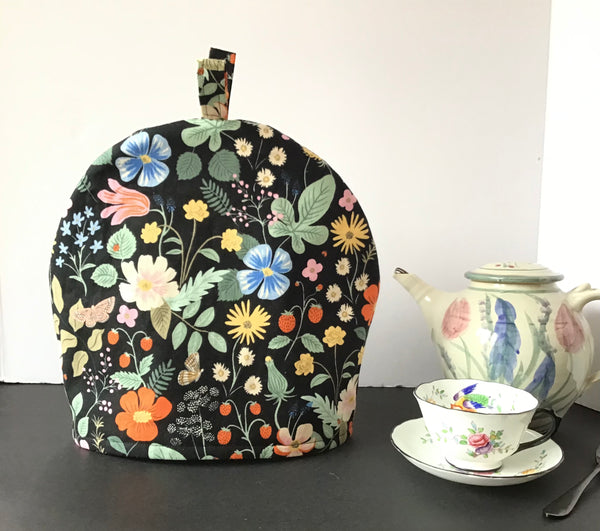Tea Pot Cozy, 6+Cup, Extra-Large Linen Canvas