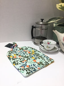 Cotton Trivet: Rifle Paper Co Floral Quilted Hot Pad