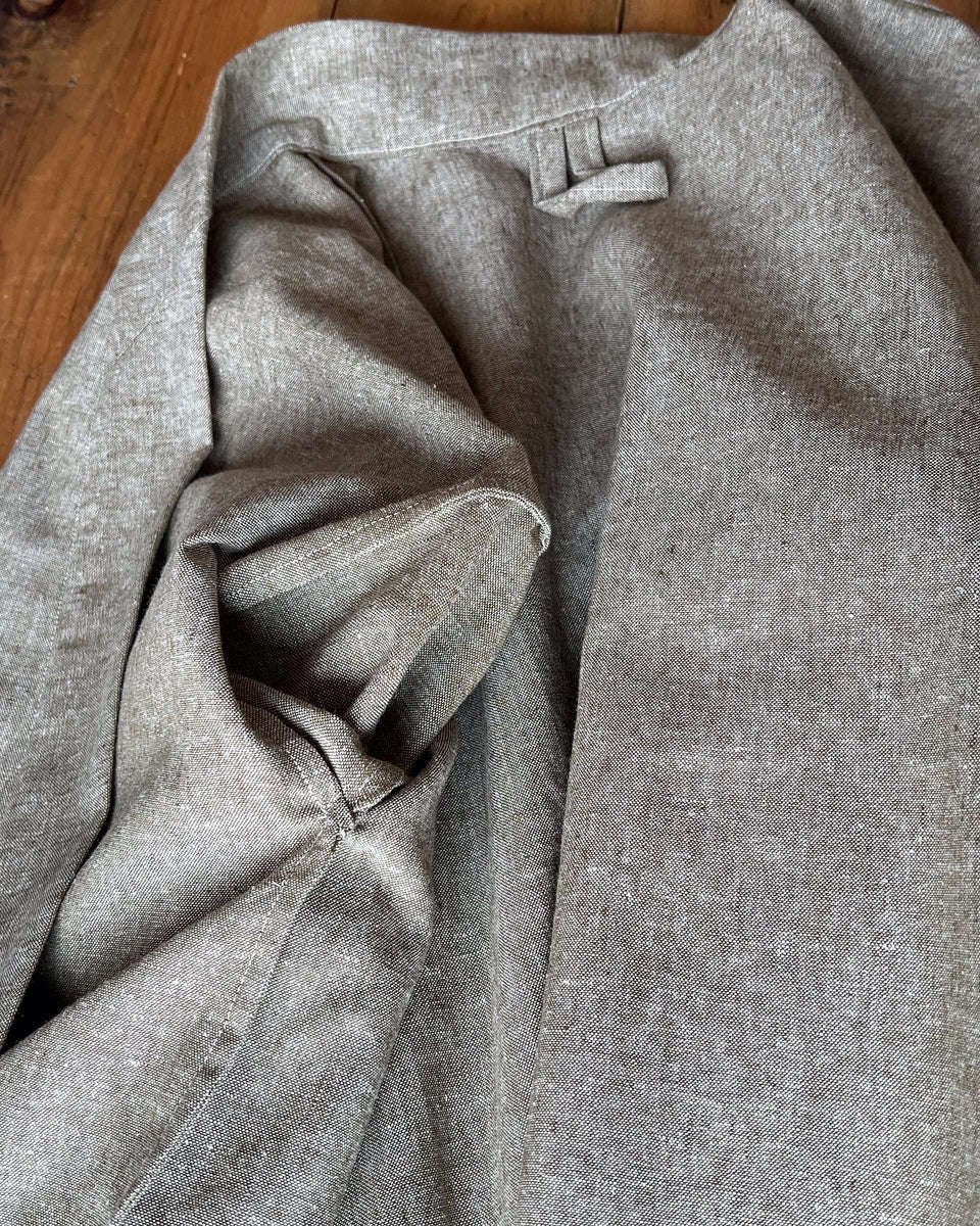 One Size Unisex Dressing Gown Robe Linen, Sage – Stoney Lake Textiles